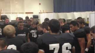 Servite vs Gorman 092112  Senior Night Locker Room Haka [upl. by Olinde727]