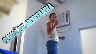 INSTALANDO UM ARCONDICIONADO 7500 BTU PAREDE [upl. by Irtimed54]