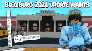 NEW BLOXBURG UPDATES I WOULD LOVE TO SEE THIS YEAR [upl. by Clercq]