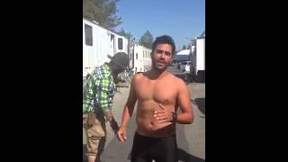 Ignacio Serricchio Witches of East End ALS Ice Bucket Challenge [upl. by Hpotsirhc]