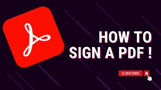 How To Sign Documents In Adobe Acrobat [upl. by Mairym568]