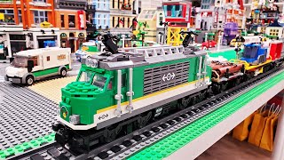 LEGO Cargo Train Review Its AWESOME [upl. by Vittorio]