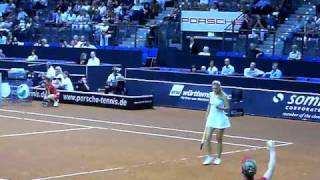 Victoria Azarenka vs Flavia Pennetta service game  Porsche Tennis Grand Prix 2010 Stuttgart [upl. by Asilegna]