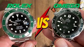 Finally an Answer Which one is Better Rolex Submariner vs Omega Seamaster Starbucks Seaweed watch [upl. by Behre]