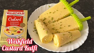 Weikfield Custard Powder Recipe  Custard Powder Kulfi  Custard Powder Ice cream Recipe  Weikfield [upl. by Sharona]