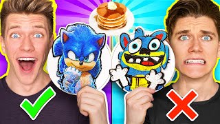 Best Pancake Art Wins 1000 How To Make Minecraft vs Roblox Sonic amp Poppy Playtime CATNAP [upl. by Aicirt264]