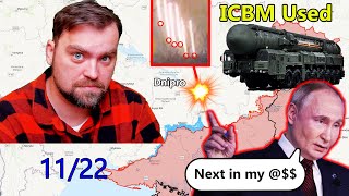 Update from Ukraine  Ruzzia Strikes Ukraine with ICBM  Yes Putin is still bluffing [upl. by Eppillihp828]