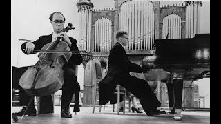 Rostropovich plays Snostakovich Sonata for Cello and Piano 1934 [upl. by Zetniuq]