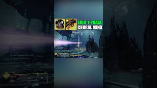 Hunter SOLO One Phase vs Choral Mind Destiny 2 [upl. by Anamuj]