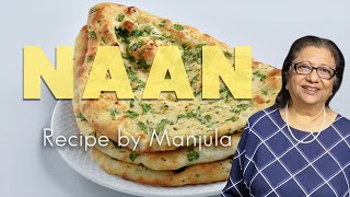 Naan Bread Recipe  How To Make Naan Bread at Home by Manjula [upl. by Stillas]