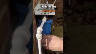 Changing the 3stage dechlorinator cartridges pondkeeping ponds gardenponds carp pondfilter [upl. by Aleydis855]