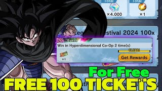 Win in Hyperdimensional CoOp 2 times in DBL  Legends Festival 2024 100x Summon Ticket Missions [upl. by Nashoma]