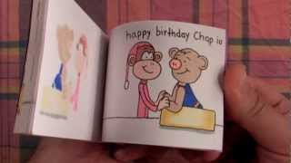 Long Distance Birthday Flipbook  starring quotPiggy Bear amp Monkeyquot [upl. by Ydoj]