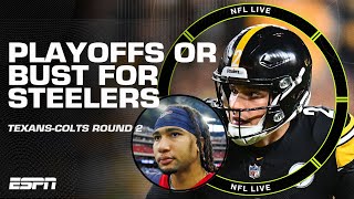 How the Steelers can CLINCH the playoffs  TexansColts rematch preview  NFL Live [upl. by Ivana]