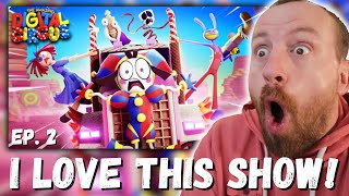 THE AMAZING DIGITAL CIRCUS  Ep 2 Candy Carrier Chaos FIRST REACTION [upl. by Kcinnay]