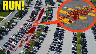 if you ever see a Trail of Blood in this Parking Lot Dont PARK your car Its a Trap [upl. by Yror]