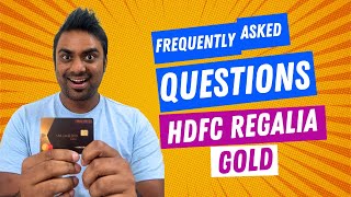 HDFC Regalia Gold Credit Card  Frequently Asked Questions  FAQ [upl. by Streeter379]