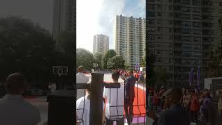 Vince Carter Speech  Dixon Park Revitalization Basketball Court Raptors VinceCarter DixonPark [upl. by Lian82]