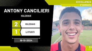 Antony Cancilieri attaccante Iglesias 19102024  Diario Sportivo [upl. by Aitnecserc973]