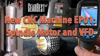 New CNC Machine EP01 Spindle Motor and YL620 Variable Frequency Drive [upl. by Nanci758]