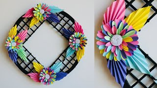 Paper wall hanging decoration😍  Paper Craft  DIY Wall Decor  Home Decorations [upl. by Aennaej133]