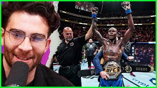 AlexAlex Pereira vs Israel Adesanya  UFC 287  HasanAbi reacts [upl. by Trinia]