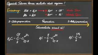 10 Unterschiedliche Stärke der Carbonsäuren  IEffekt [upl. by Ehrsam]