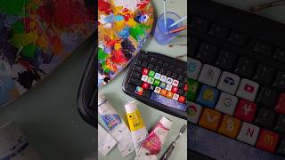 customising keyboard part 20 art acrylic acrylicpainting painting artist acrylicpaint drawing [upl. by Sirois]