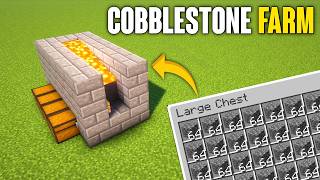 AFK Cobblestone Farm 1206  Automatic CobblestoneStone Generator in Minecraft  1206 [upl. by Selima491]