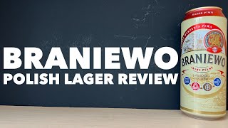 Braniewo Jasne Pelne Review By Browar Namysłów  Polish Lager Review [upl. by Anelaj459]