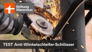 Test Litelok X1 amp Hiplok D1000 AntiWinkelschleiferFahrradschlösser Stiftung Warentest [upl. by Wolford648]