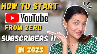 How would I start a youtube channel in 2023 with zero subscribers🤩😍❤️Yashasvi Rajpoot [upl. by Tioneb]