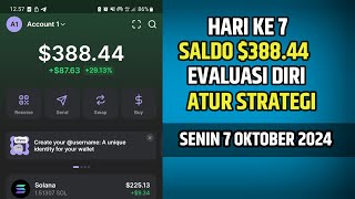 HARI KE 7 mengevaluasi 6 hari ke belakang main trading crypto modal kecil untuk pemula [upl. by Yleek]