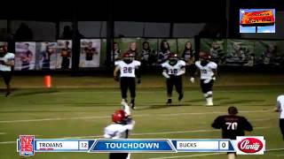 Blake Shelton Recovers Blocked Punt for TD Muscle Shoals VS Buckhorn [upl. by Lerret875]