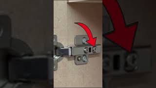 How to adjust hinges Quick and simple concealed hinges cabinet hinges hinges diy shorts [upl. by Luanne]