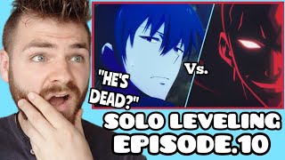 EVIL SRANK HUNTER  SOLO LEVELING  EPISODE 10  New Anime Fan  REACTION [upl. by Enivid]