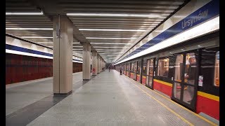 Poland Warsaw Ursynów metro station 2X elevator [upl. by Lladnew]