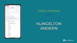 Klingelton ändern  Apple iPhone iOS 15 [upl. by Katzen]