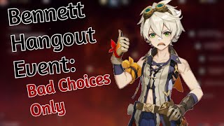 Bennett Hangout Event Worst Choices Only  Genshin Impact [upl. by O'Brien]