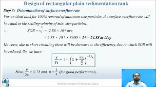 Design of rectangular plain sedimentation tank [upl. by Osugi]