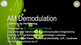 Amplitude Demodulation Lab Experiment [upl. by Uv]