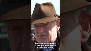 Willie Mullins is not happy with Cheltenham’s changes 👀 horse racingtv sport britishhorseracing [upl. by Edialeda669]