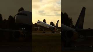 Boeing 767 landing at BIKF l Microsoft Flight Simulator [upl. by Avraham]