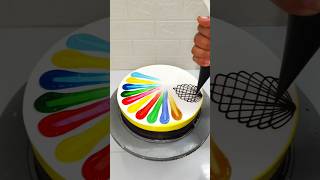 Mix Colour Pineapple Multi Colour Cake Design cake video shortvideo shortsfeed short video [upl. by Kciv]