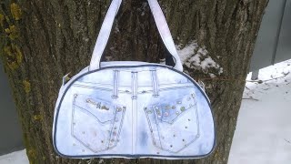 DIY Bag Jeans Fantasy Сумка из джинсов своими руками полный МК и выкройка Джинсовая Фантазия [upl. by Adnohr]