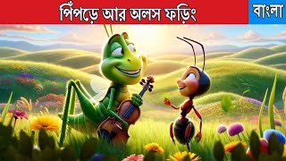 Moral Story। পিঁপড়ে আর অলস ফড়িং।Cartoon for kids । Rupkothar Golpo job Ajob kahini । Bangla Cartoon [upl. by Qirat439]