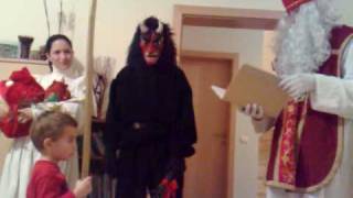 Gerald hat Besuch von Nikolaus Krampus und Engerl [upl. by Acinomahs]