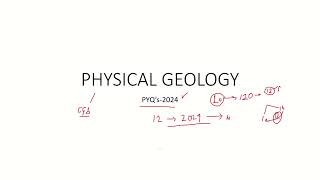 UPSCCombined Geoscientist Examination Prelims  Physical Geology 2024 PYQ Part1 [upl. by Hach]