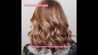 Caramel Hair Colour With Wella Color Charm 7W Caramel Permanent Hair Colour [upl. by Arek693]