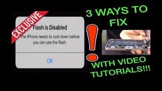 IPHONE55S66S BACK CAMERA AND FLASH IS DISABLED PROBLEM SOLVEDWith tutorials [upl. by Ennove]